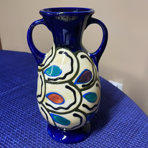 Czech Ditmar Urbach Art Déco Vase 7.75” tall - Picture 2 of 6